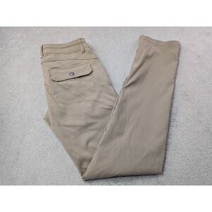 Prana Stretch Zion Women's Sz 6 Tall Hiking Outdoor Pants Khaki Drawstring Waist